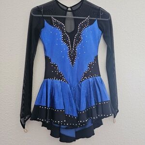 Figure Skating Dress/Italian Fabric, Made in Europe
